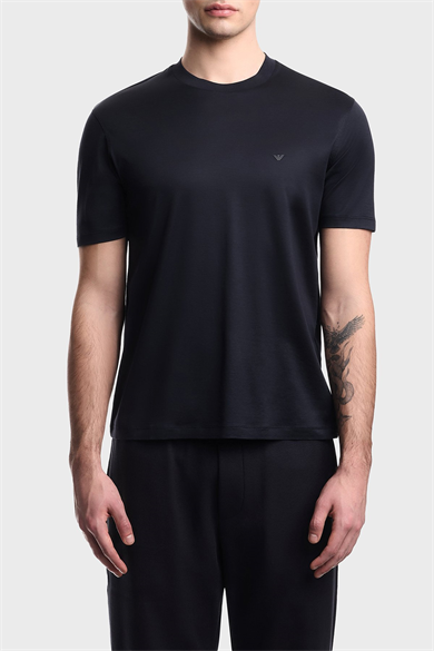 Emporıo Armani Erkek Kısa Kol Bisiklet Yaka Regular Fit Lacivert T-Shirt EM005491 AF24839-UB118