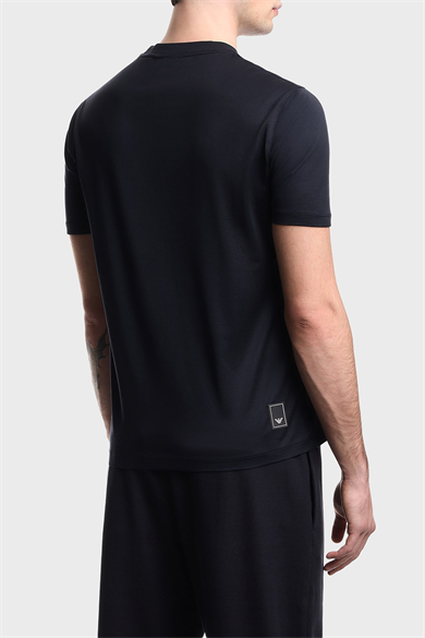 Emporıo Armani Erkek Kısa Kol Bisiklet Yaka Regular Fit Lacivert T-Shirt EM005491 AF24839-UB118