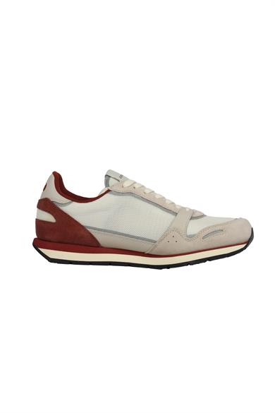 Emporıo Armani Erkek Logolu Normal Kalıp Bağcıklı Günlük Kırmızı Sneaker X4X537 XN730-T410