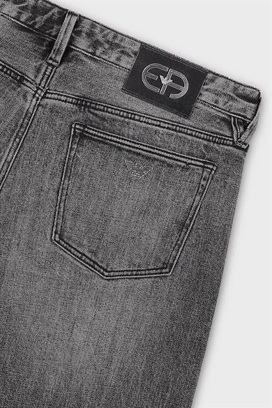 Emporıo Armani Erkek Logolu 5 Cepli Denim Siyah Jeans 3R1J75 1DPYZ-0006