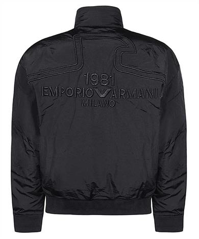 Emporıo Armani Erkek Logolu Fermuar Kapamalı Cepli Kışlık Siyah Mont 6R1B75 1NFEZ-0920