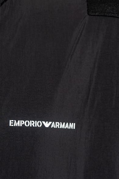 Emporıo Armani Erkek Marka Logo Detaylı Dik Yaka Fermuar Kapamalı Siyah Mont 6R1B84 1NHMZ-0066