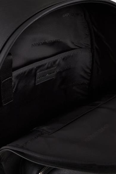 Emporıo Armani Erkek Metalik Kartal Logolu Fermuarlı Ön Bölmeli Siyah Sırt Çantası Y4O250 Y138E-81072