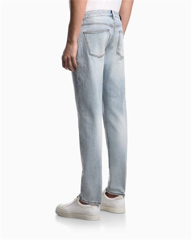 Emporıo Armani Erkek Normal Bel Slim Fit Dar Paça Mavi Jeans EM000668 AF22251-MB003