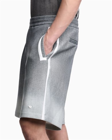 Emporıo Armani Erkek Normal Kesim Elastik Bel Bantlı Çift Jarse Kumaş Gri Şort & Bermuda EM005193 AF10013-FB488