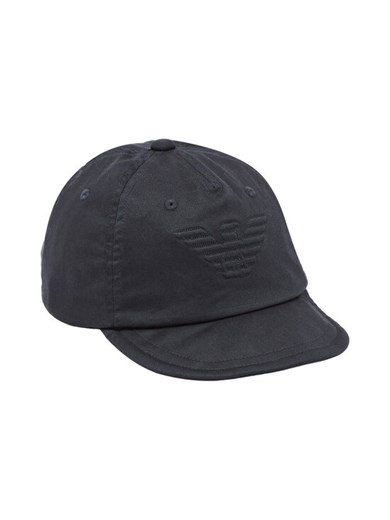 Emporıo Armani Erkek Pamuklu Kartal Logo İşlemeli Ayarlanabilir Tokalı Lacivert Spor Şapka EM004773 AF15502-UB118