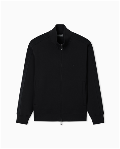 Emporıo Armani Erkek Regular Fit Dik Yaka Uzun Kollu Siyah Sweatshirt EM005222 AF10013-UC001