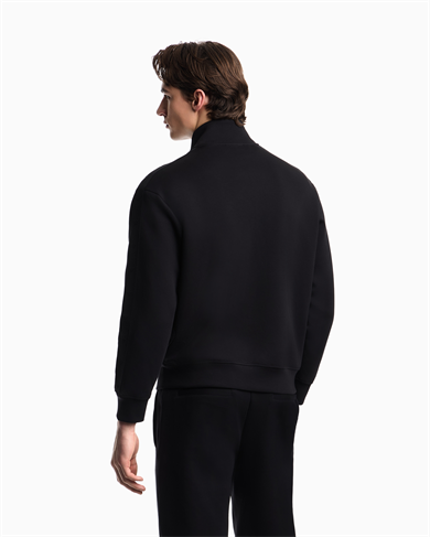 Emporıo Armani Erkek Regular Fit Dik Yaka Uzun Kollu Siyah Sweatshirt EM005222 AF10013-UC001