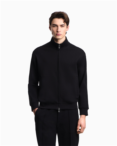 Emporıo Armani Erkek Regular Fit Dik Yaka Uzun Kollu Siyah Sweatshirt EM005222 AF10013-UC001