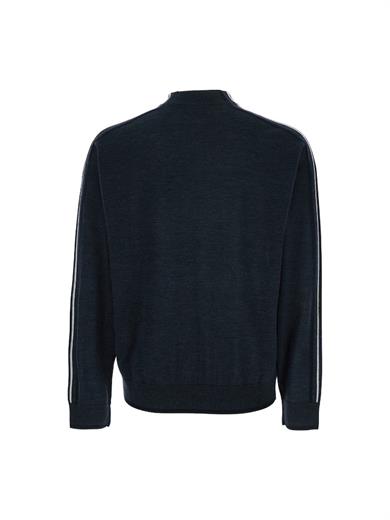 Emporıo Armani Erkek Regular Fit Yuvarlak Yakalı Kartal Logolu Uzun Kollu Gri Kazak EM002423 AF14199-F8085