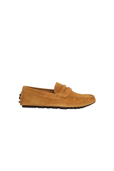 Emporio Armani Emporıo Armani Erkek Süet Deri Bağcıksız Günlük Kullanım U6244 Sneaker EM003731 AF19687-U6244