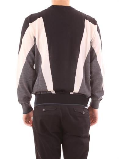 Emporıo Armani Erkek Yuvarlak Uzun Kollu Günlük Siyah Kazak 6L1MXM 1MBSZ-F948