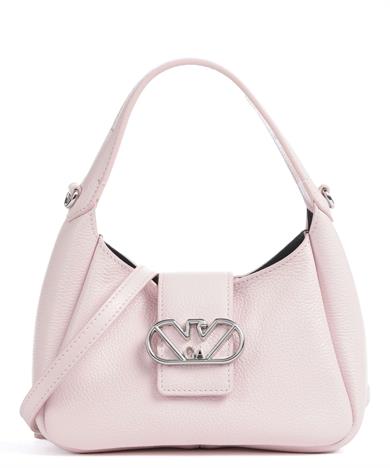 Emporıo Armani Kadın Deri Marka Logolu Askılıklı Fermuarlı Pudra Omuz Çantası Y3E235 YWQ9X-80062