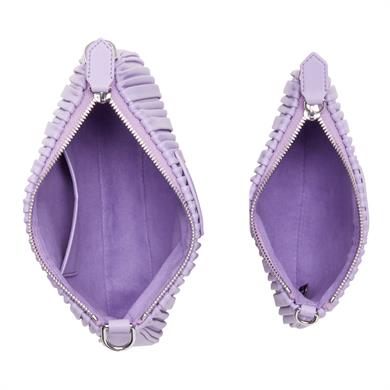 Emporıo Armani Kadın Logolu Fermuarlı Deri Günlük Kullanım Mor Omuz Çantası Y3H317 YWQ4E-80264