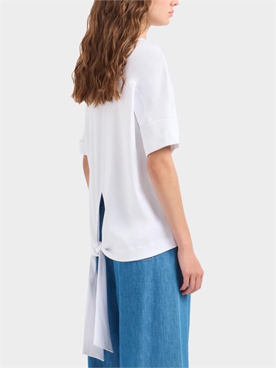 Emporıo Armani Kadın Marka Logolu Kısa Kol Yuvarlak Yaka Beyaz T-Shirt 3D2M7X 2JJKZ-0100