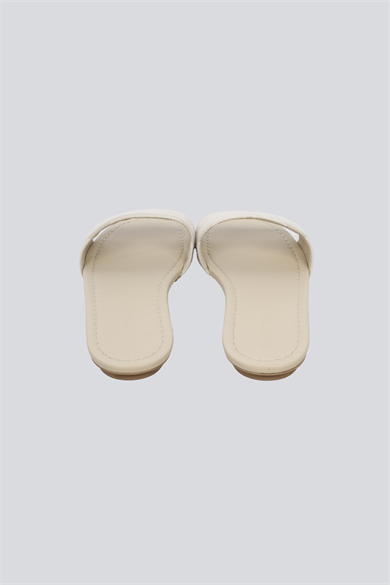 Emporıo Armani Kadın Tüm Yüzey Monogram Deri Taban İnce Topuk Lacivert Terlik X3P847 XR381-E617