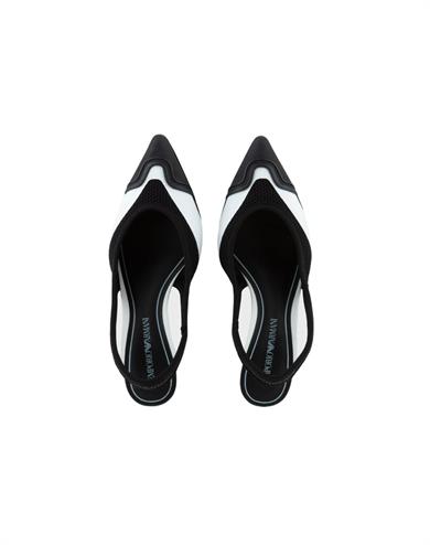 Emporıo Armani Kadın Yüksek Topuklu Rahat Logolu Siyah Klasik Topuklu Ayakkabı X3E453 XD379-00500