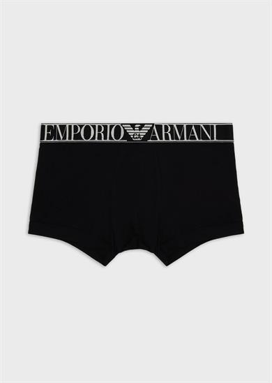 Emporıo Body Erkek Beli Lastikli Logolu Rahat Kesim Siyah Boxer 111389 3F511-00020