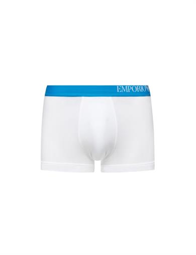 Emporıo Body Erkek Marka Logolu Beli Lastikli Mavi Boxer 111357 CS713-BEY/SIY/MA
