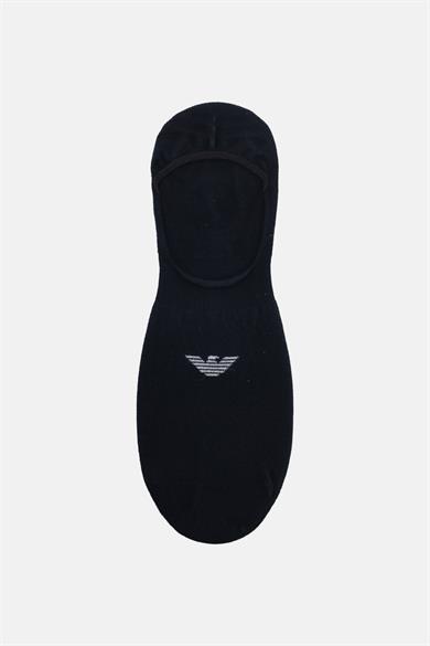 Emporıo Body Erkek Pamuklu Armani Kartal Logolu 3lü Paket Lacivert Çorap EM000548 AF14446-MB082