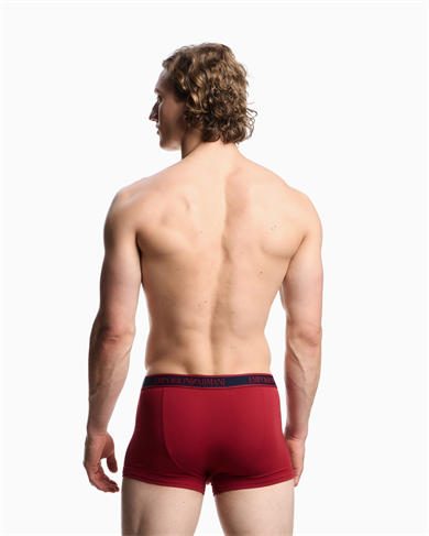 Emporıo Body Erkek Üçlü Paket Esnek Pamuklu Elastik Bel Bantlı Desenli Çok Renkli Boxer EM000370 AF20669-M5080