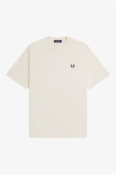 Fred Perry Erkek Bisiklet Yaka Pamuklu Normal Kesim Ekru T-Shirt M3491-560