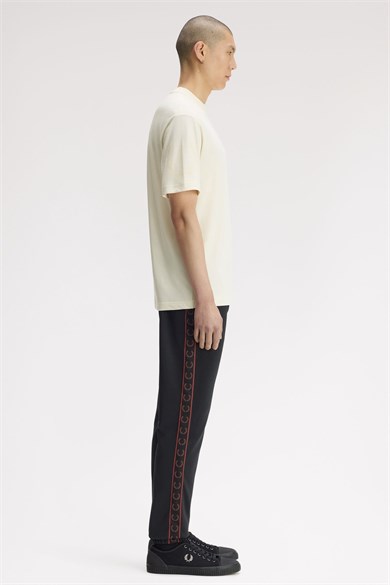 Fred Perry Erkek Bisiklet Yaka Pamuklu Normal Kesim Ekru T-Shirt M3491-560