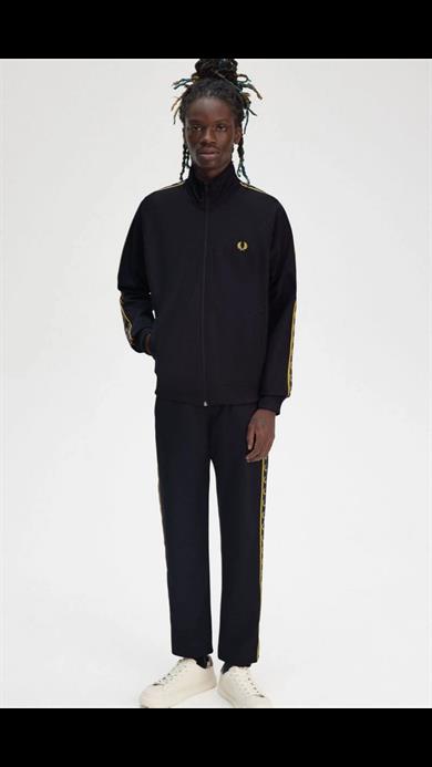 Fred Perry Erkek Omuzdan Kola Marka İşlemeli Huni Yaka Lacivert Ceket J5557-W75