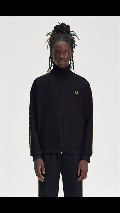 Fred Perry Erkek Omuzdan Kola Marka İşlemeli Huni Yaka Lacivert Ceket J5557-W75