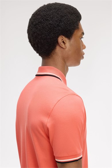Fred Perry Erkek Regular Fit Yakası Çizgi Desenli Kısa Kollu 04C Polo Yaka T-Shirt M3600P-04C