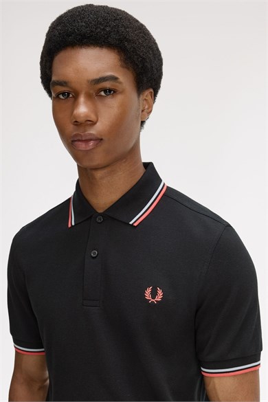 Fred Perry Erkek Regular Fit Yakası Çizgi Desenli Kısa Kollu 05C Polo Yaka T-Shirt M3600P-05C