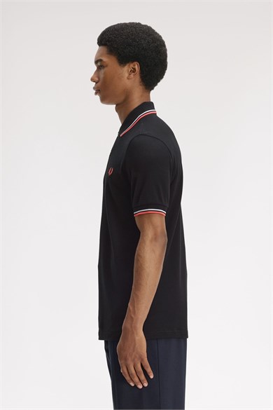Fred Perry Erkek Regular Fit Yakası Çizgi Desenli Kısa Kollu 05C Polo Yaka T-Shirt M3600P-05C