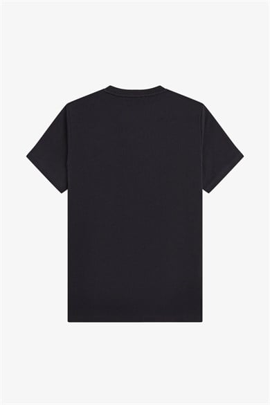 Fred Perry Erkek Regular Fit Pamuklu Kısa Kollu Siyah Kazak M3411-102