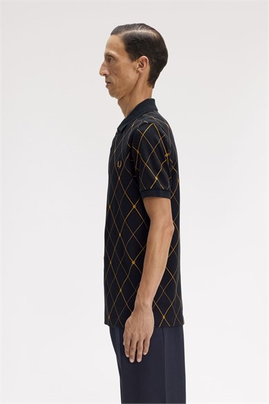 Fred Perry Erkek Siyah Polo Yaka T-Shirt M2455-102