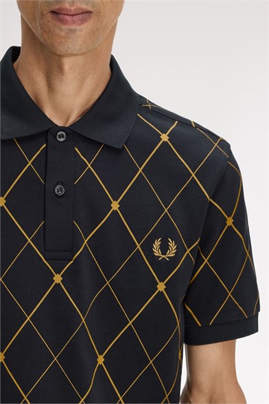 Fred Perry Erkek Siyah Polo Yaka T-Shirt M2455-102