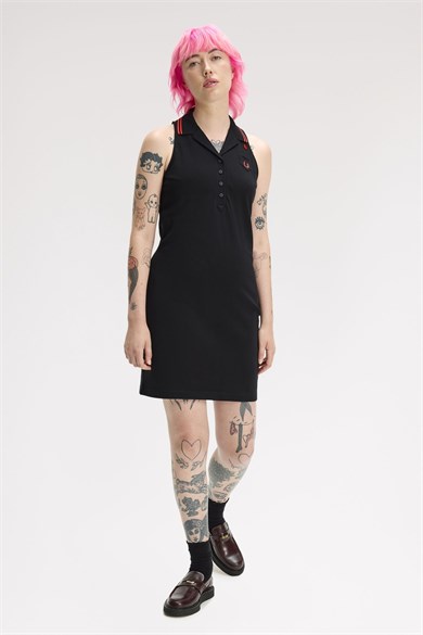 Fred Perry Kadın Siyah Elbise SD2141-102