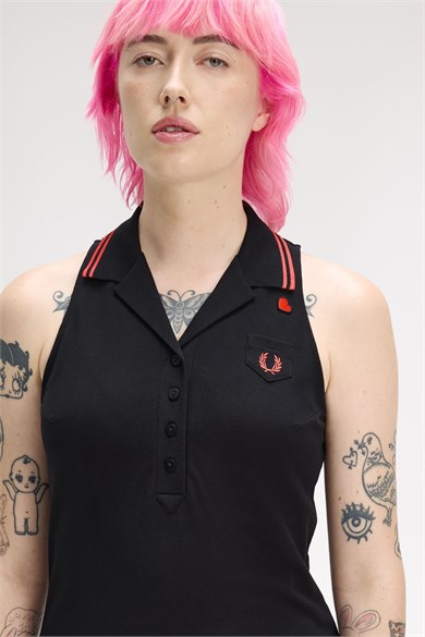 Fred Perry Kadın Siyah Elbise SD2141-102