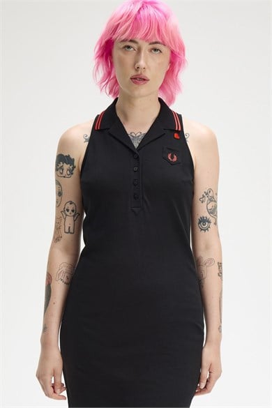 Fred Perry Kadın Siyah Elbise SD2141-102
