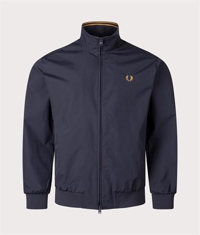 Fred Perry Unısex Dik Yaka Fermuar Kapamalı Sol Gögüs Defne Çelenkli Lacivert Ceket J2660-248