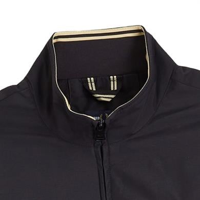 Fred Perry Unısex Dik Yaka Fermuar Kapamalı Sol Gögüs Defne Çelenkli Siyah Ceket J2660-350