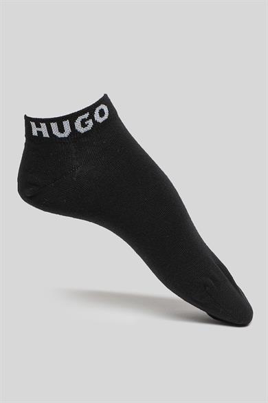 HUGO Erkek Düz Renk Logolu Siyah Çorap 50516405-001
