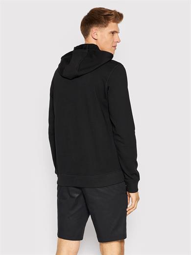 HUGO Erkek Marka Logolu Pamuklu Normal Kalıp Günlük Siyah-Kırmızı Sweatshirt 50473168-001