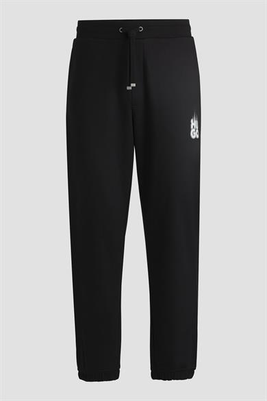 HUGO Erkek Slim Fit İp Bağlamalı Lastikli Dar Paça Günlük Siyah Pantolon 50530435-001