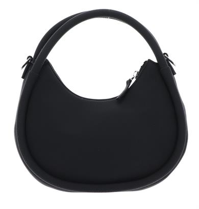 HUGO Kadın Metal Logolu Çıkarılabilir Çapraz Askılı Fermuarlı Siyah Omuz Çantası 50516927-001