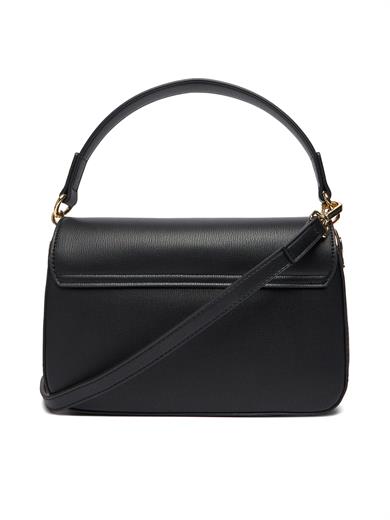 Love Moschino Kadın Deri Metal Toka Kapamalı Ayarlanabilir Kayış Siyah Omuz Çantası JC4372PP0NKF0-000
