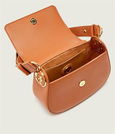 Love Moschino Kadın Deri Ayarlanabilir Askı Metal Logo Bej Omuz Çantası JC4374PP0NKF0-200