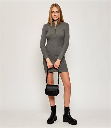Love Moschino Kadın Deri Ayarlanabilir Askı Metal Logo Siyah Omuz Çantası JC4374PP0NKF0-000
