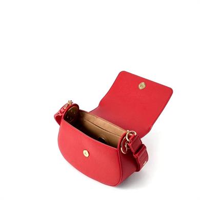 Love Moschino Kadın Deri Ayarlanabilir Askı Metal Logo Kırmızı Omuz Çantası JC4374PP0NKF0-500