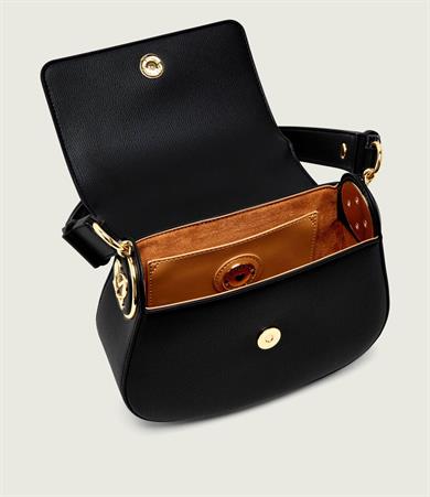 Love Moschino Kadın Deri Ayarlanabilir Askı Metal Logo Siyah Omuz Çantası JC4374PP0NKF0-000