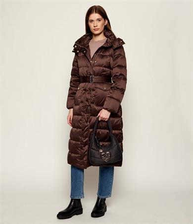 Love Moschino Kadın Kumaş Kapitoneli Metal Tokalı Fermuar Kapama Siyah Omuz Çantası JC4349PP0NKY1-00A